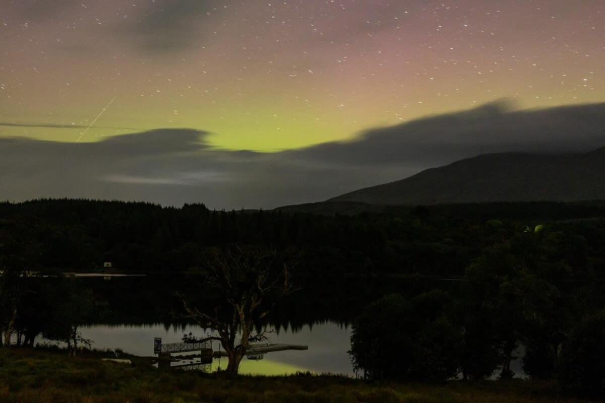 New Build Lodge With Stunning Views Of Loch Awe Hayfield  Exterior foto