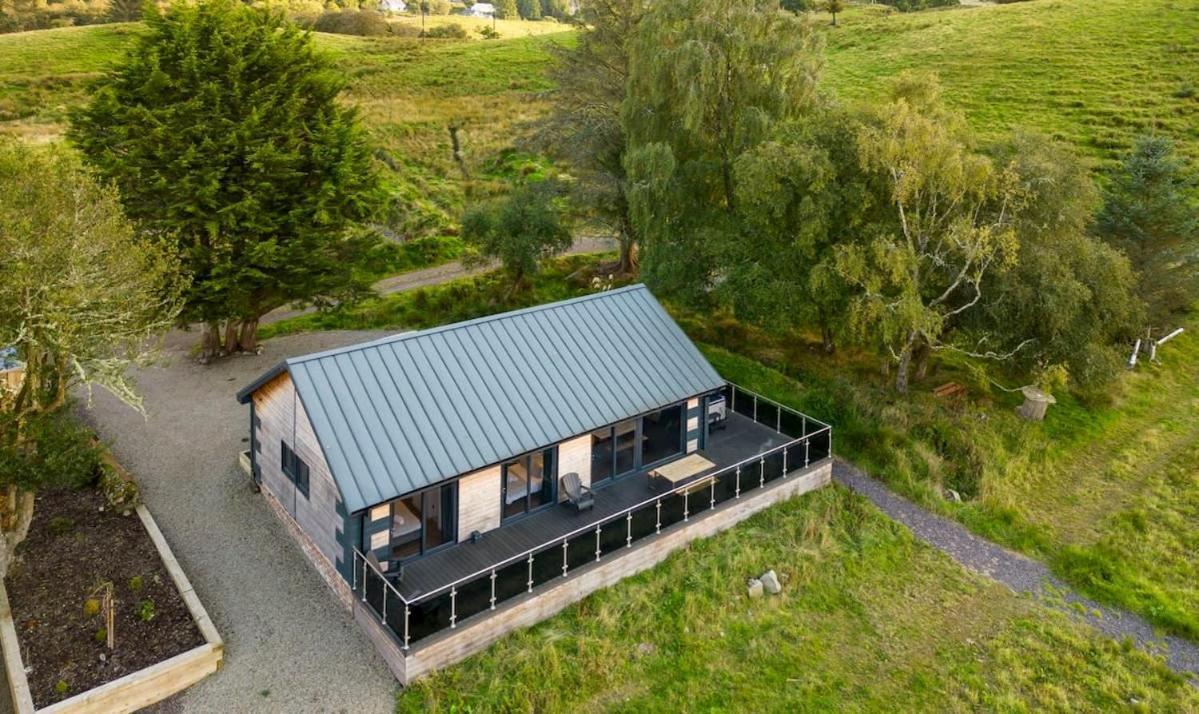 New Build Lodge With Stunning Views Of Loch Awe Hayfield  Exterior foto