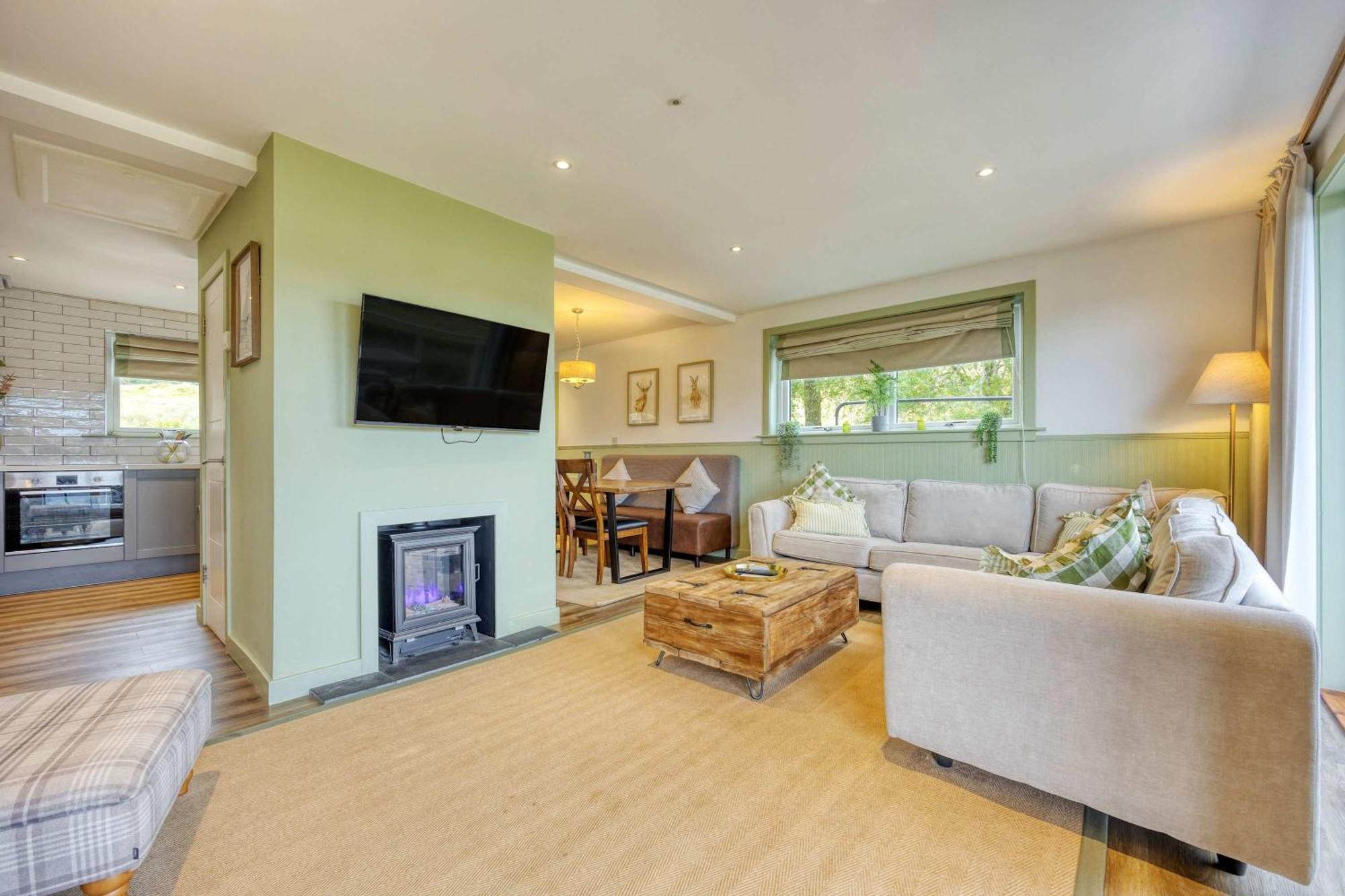 New Build Lodge With Stunning Views Of Loch Awe Hayfield  Exterior foto